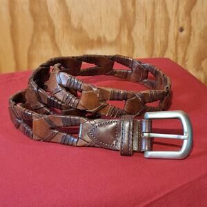 Genuine Full Grain Cowhide Leather Belt Medium Classic Brown 36" x 1.25"